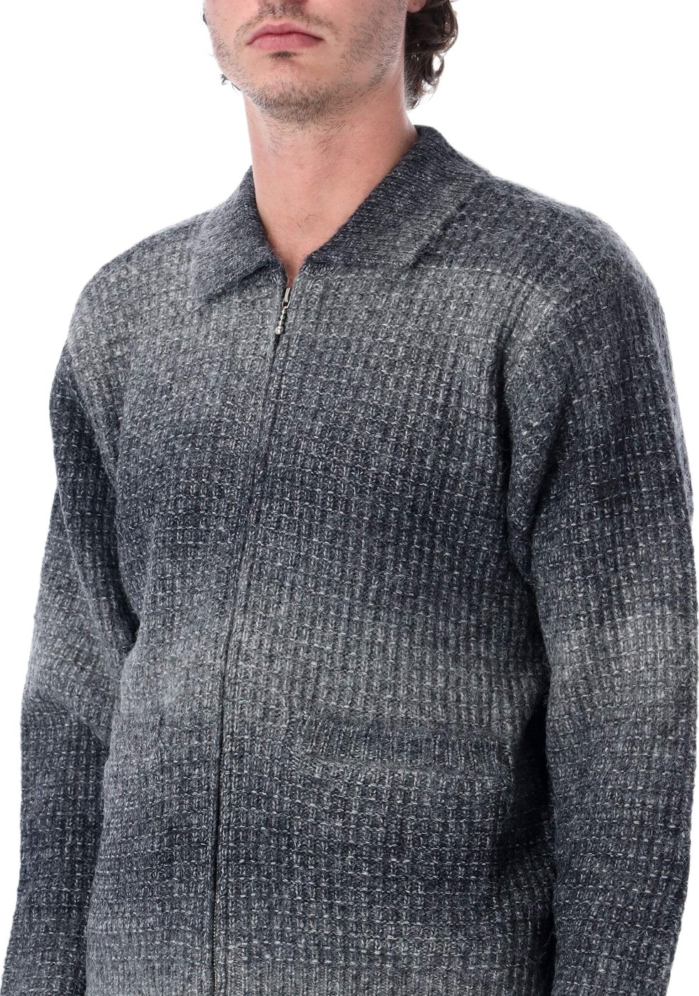 Gradient Cardigan Charcoal Multi