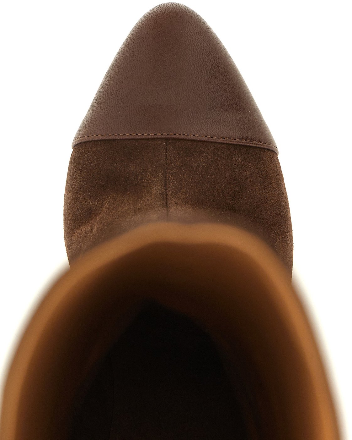 ODISSI Brown Calfskin Over The Knee