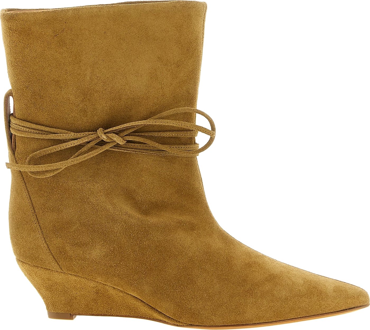 Olive Green Suede Gemma Ankle Boots