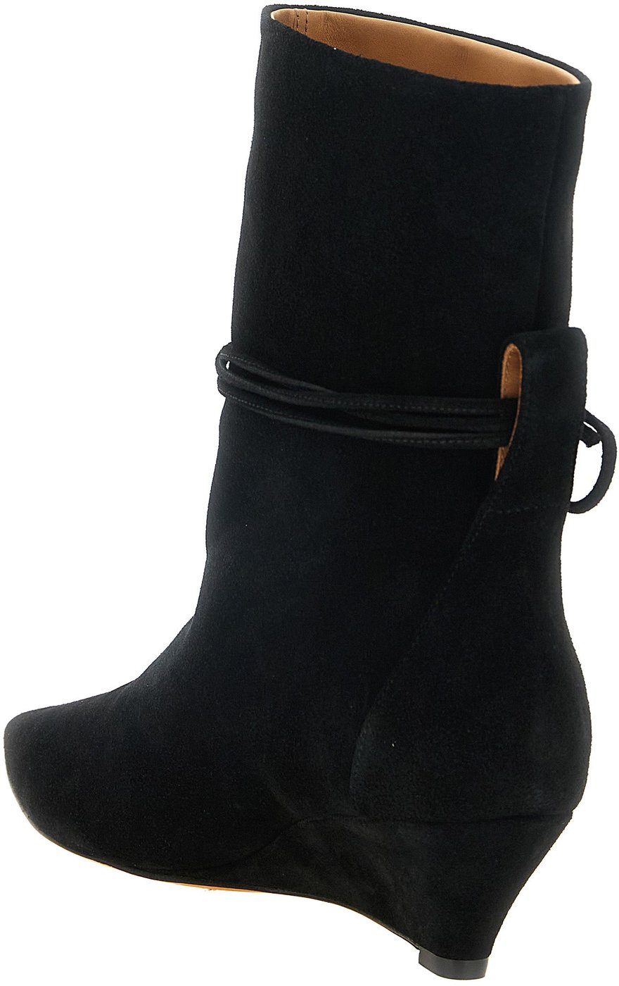 Black Suede Gemma Ankle Boots