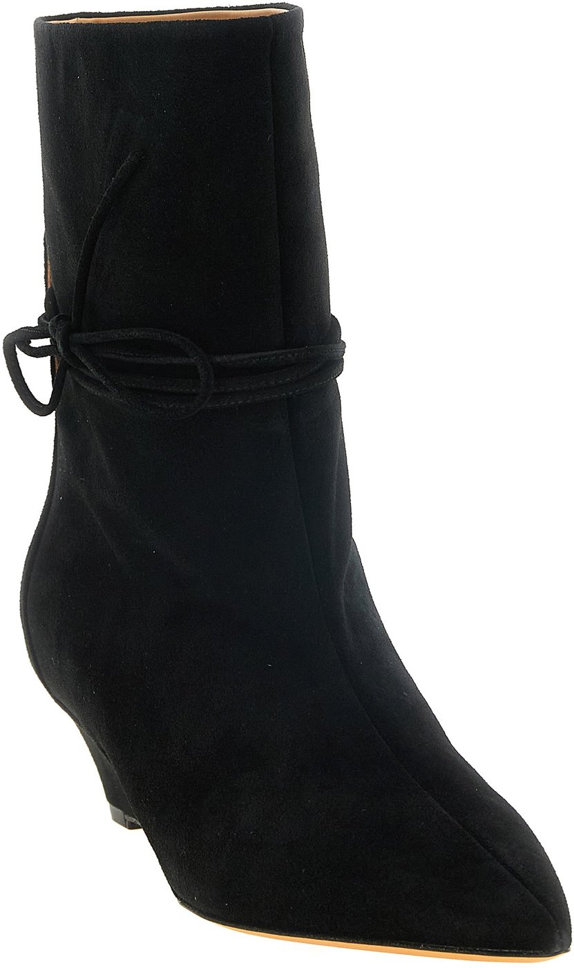 Black Suede Gemma Ankle Boots