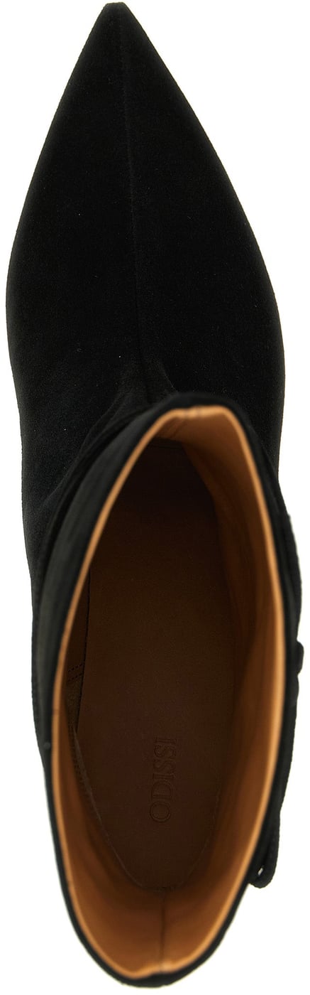 Black Suede Gemma Ankle Boots