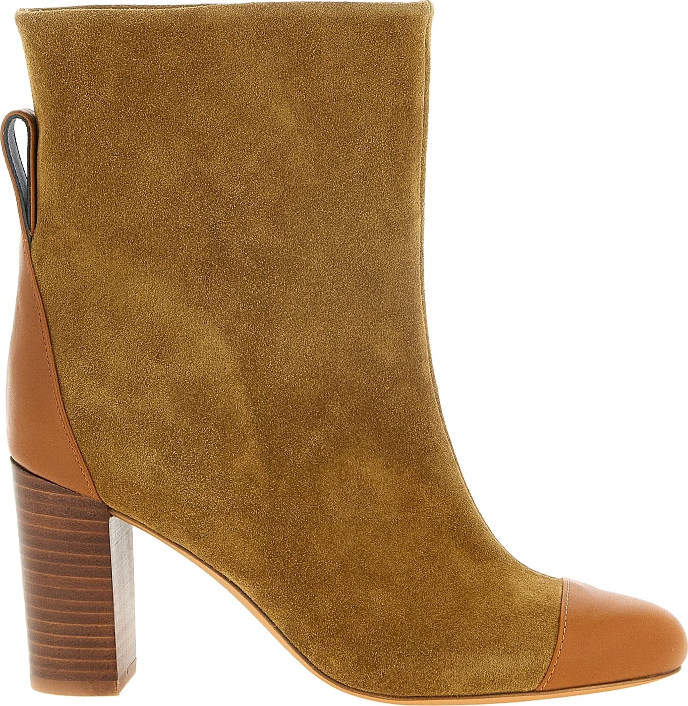 ODISSI Beige Calfskin Ankle Boots