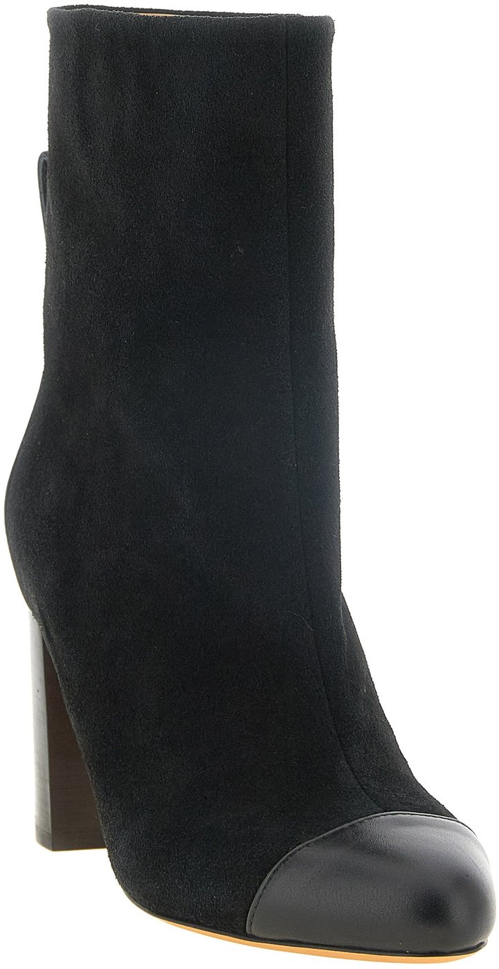 ODISSI Black Calfskin Ankle Boots