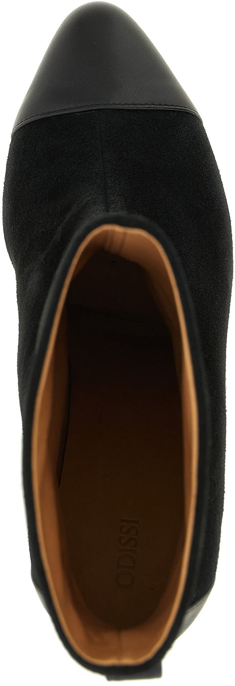 ODISSI Black Calfskin Ankle Boots