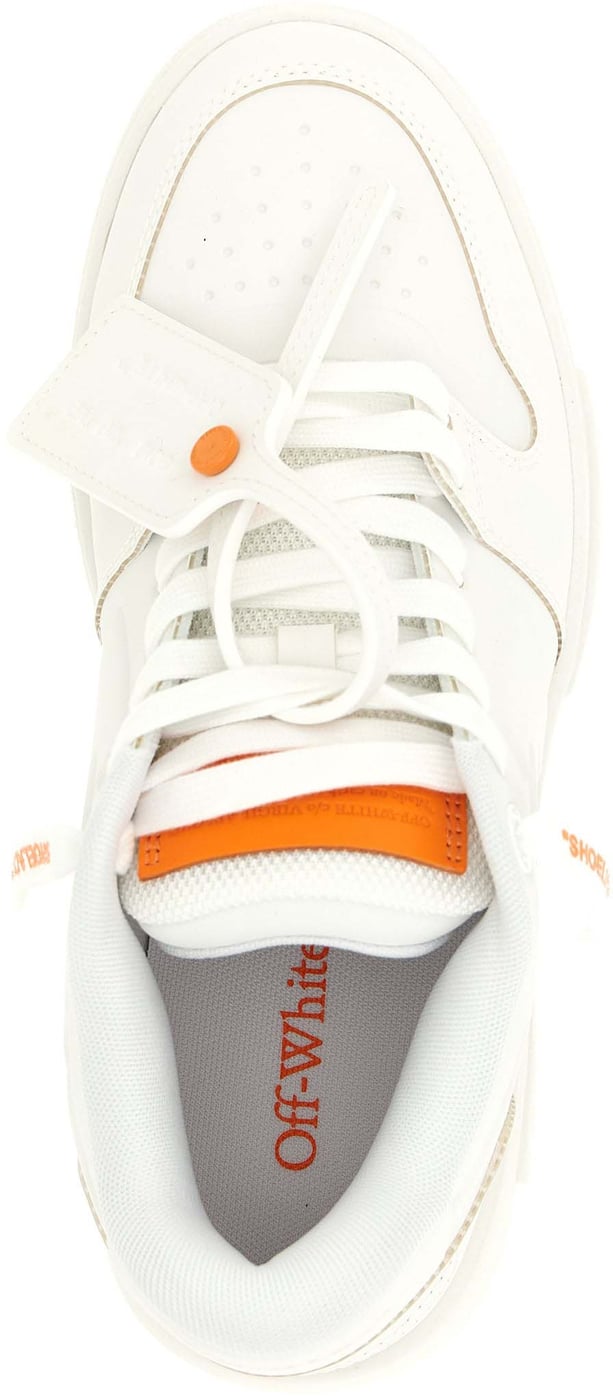 Off-White Orange Plastic Athletic Sneakers