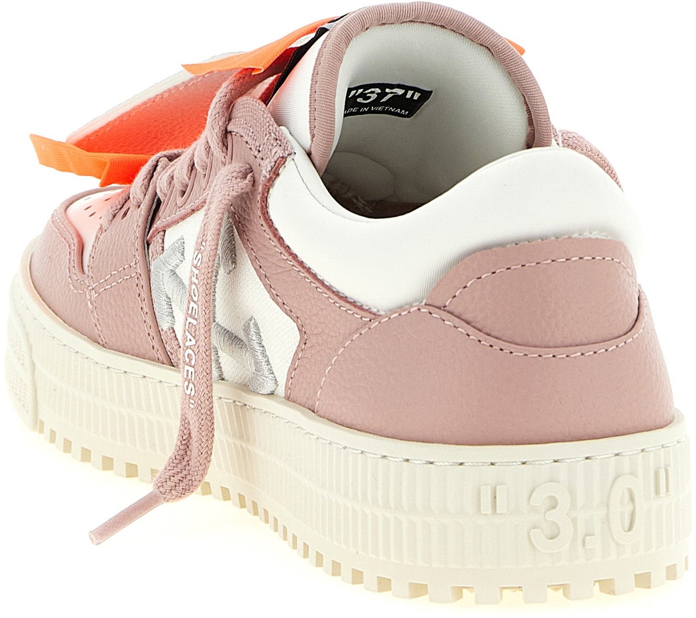 Off-White Multicolor Leather Low Top Sneakers