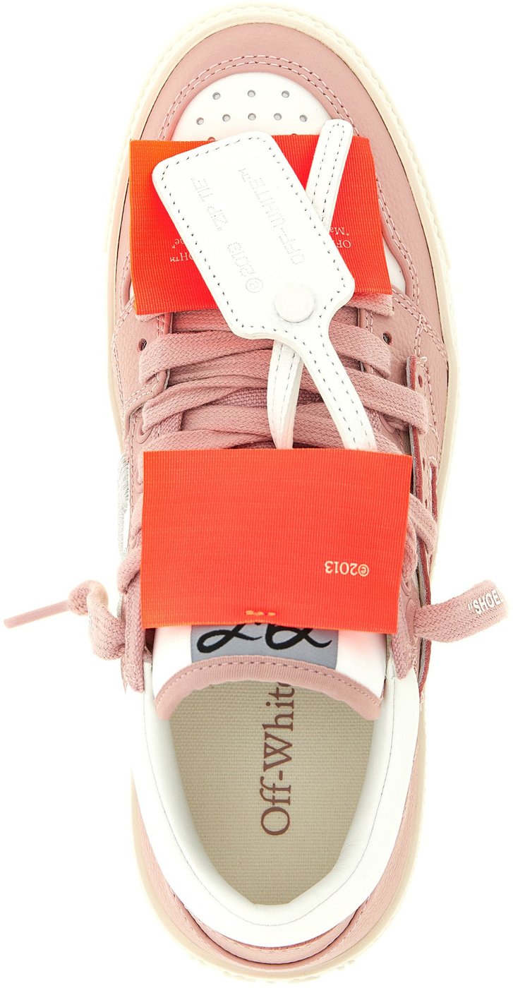 Off-White Multicolor Leather Low Top Sneakers