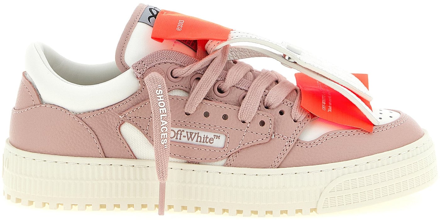 Off-White Multicolor Leather Low Top Sneakers