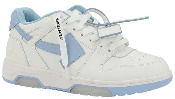 Off-White White Calf Leather Bos Taurus Athletic Sneakers