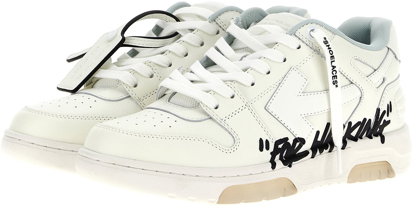 Off-White Bicolor Bovine Leather Sneakers
