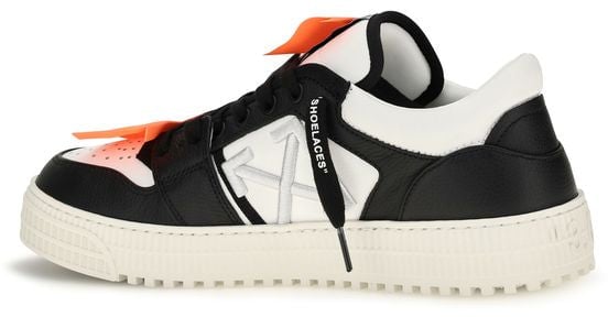 Off-White Multicolor Calf Leather Bos Taurus Low Top Sneakers