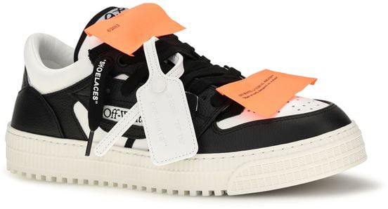 Off-White Multicolor Calf Leather Bos Taurus Low Top Sneakers