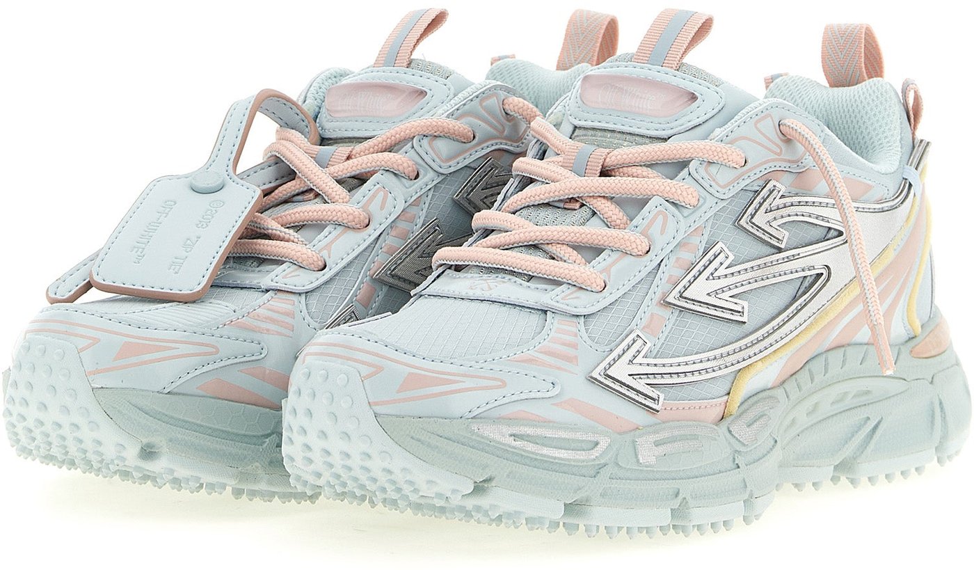 Off-White Blue Polyethylene Athletic Sneakers