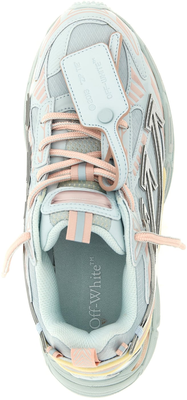 Off-White Blue Polyethylene Athletic Sneakers