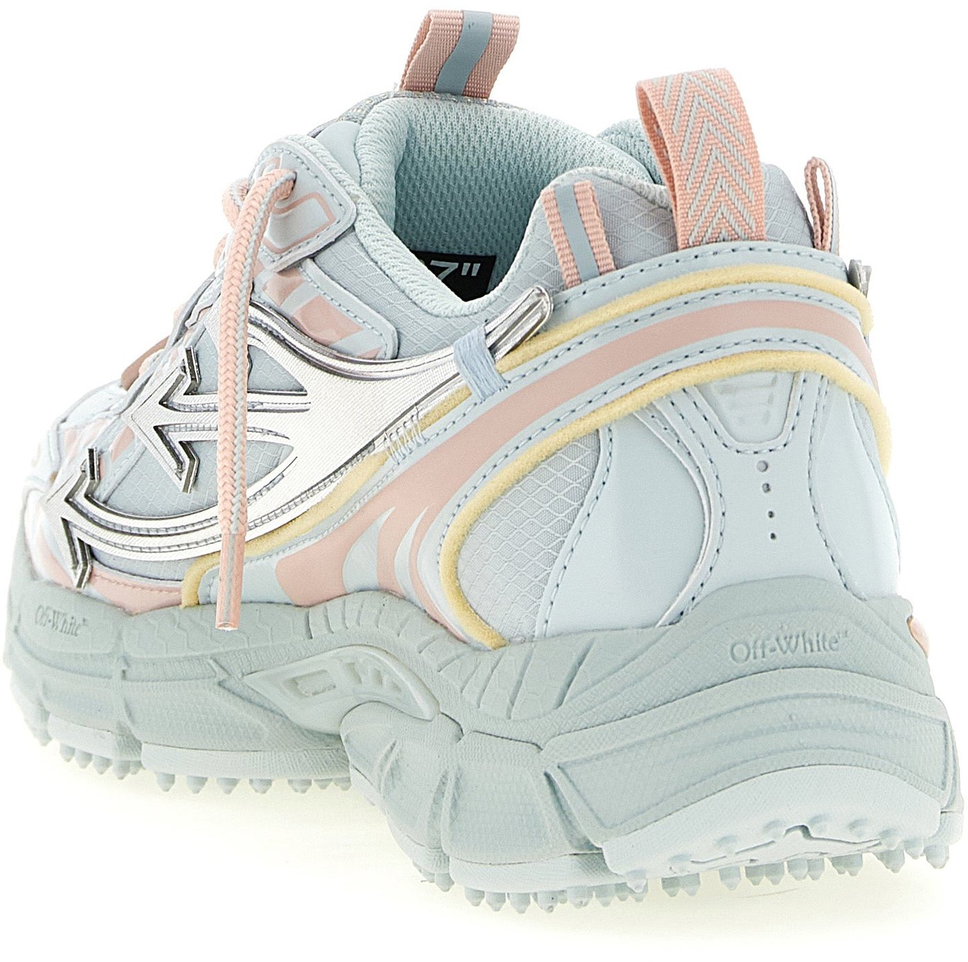 Off-White Blue Polyethylene Athletic Sneakers