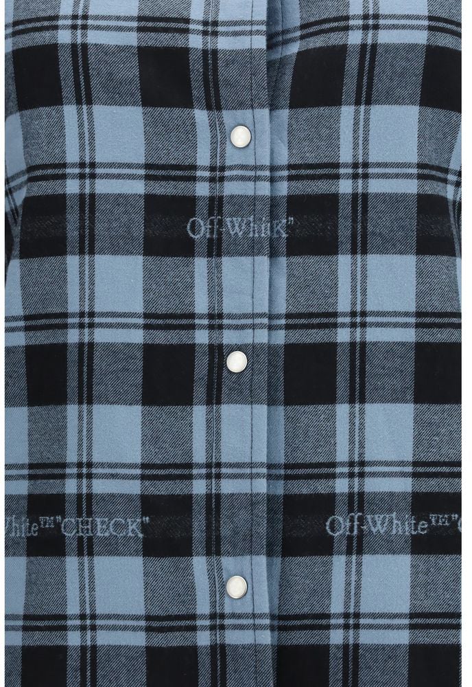 Off-White Blue Cotton Shirt