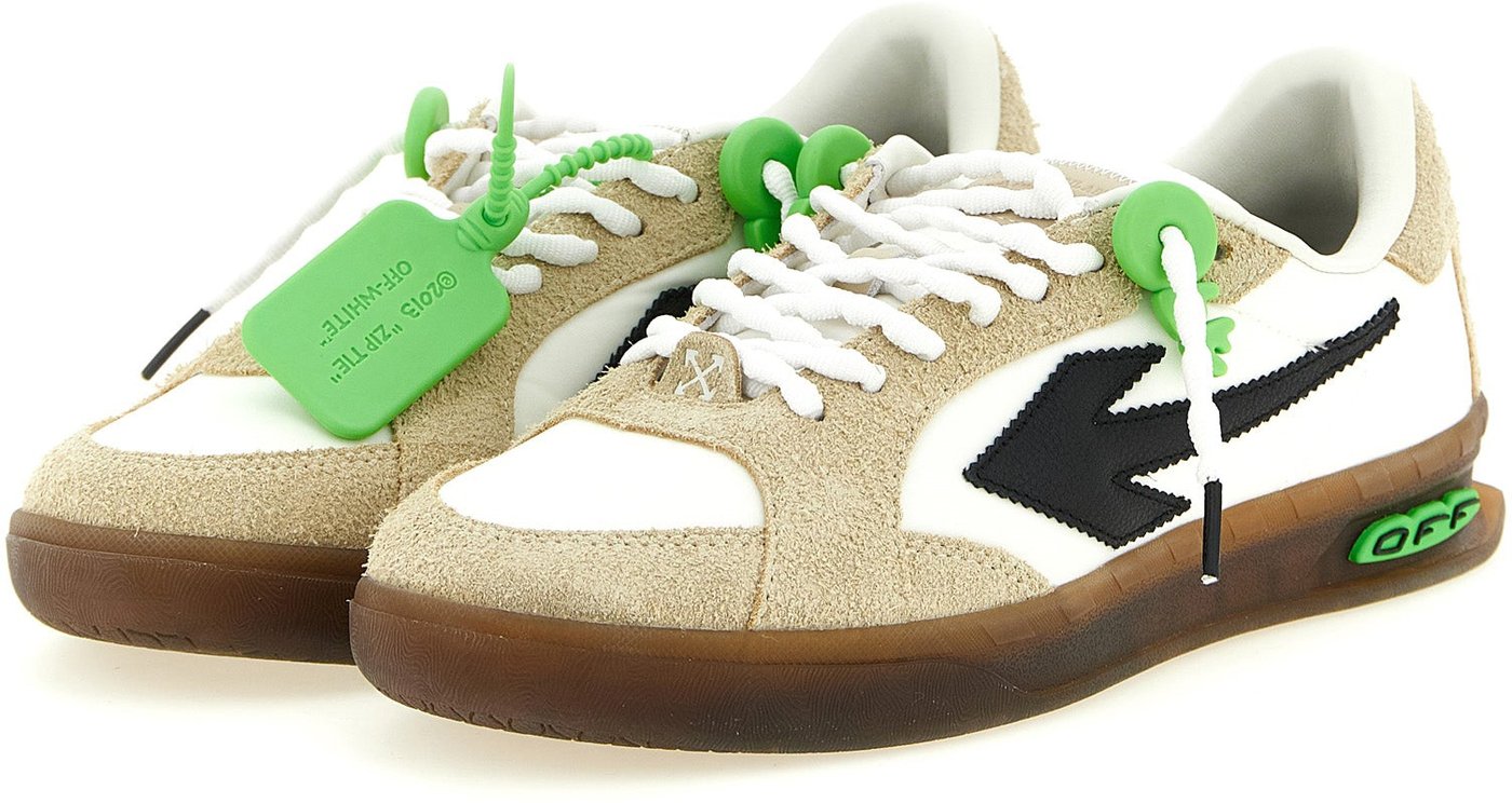 Off-White Multicolor Nylon Athletic Sneakers