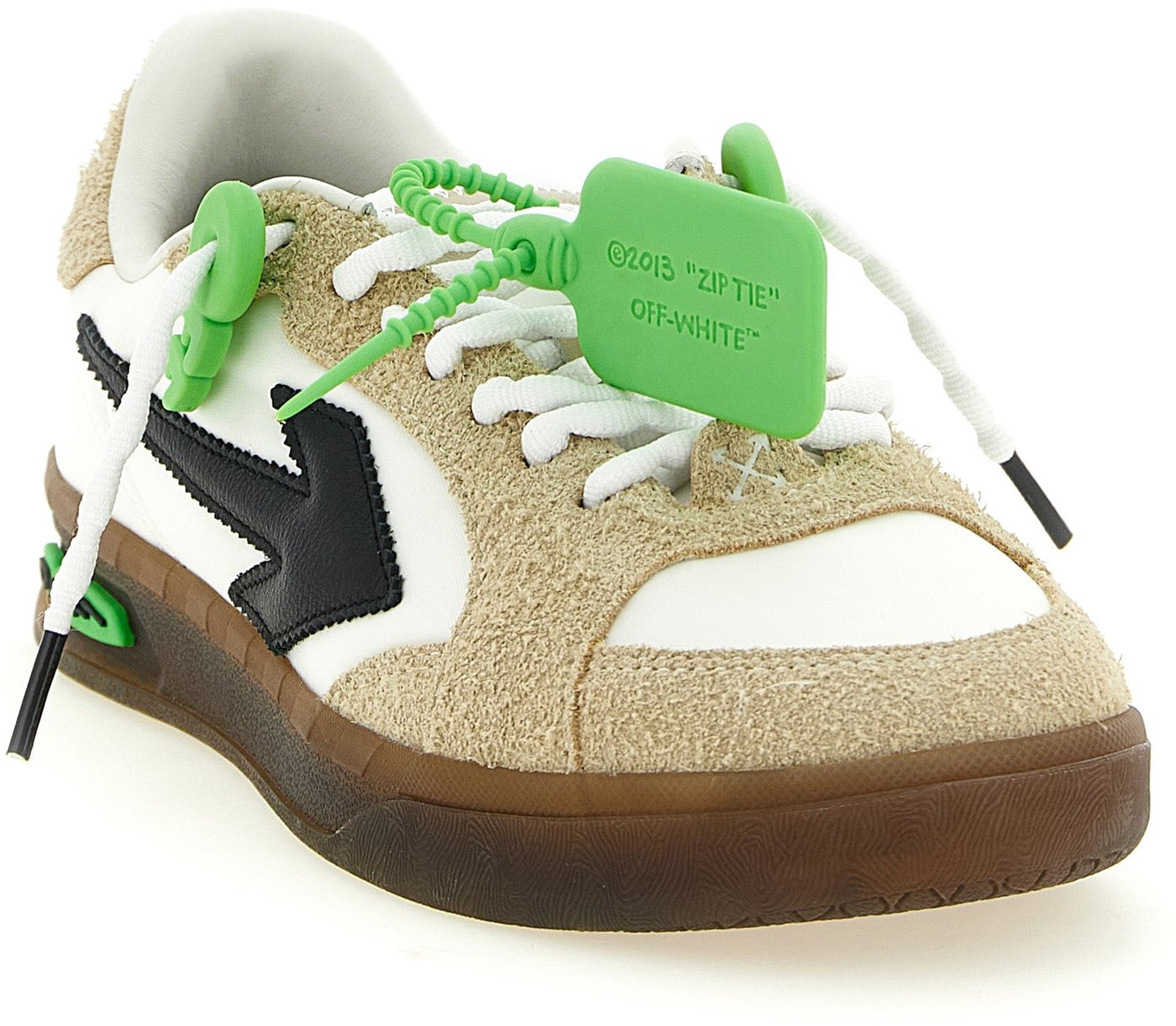 Off-White Multicolor Nylon Athletic Sneakers