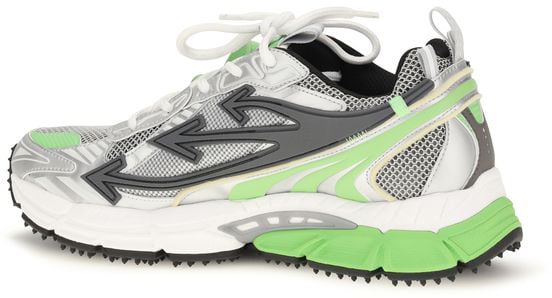 Off-White Bicolor Polyethylene Athletic Sneakers