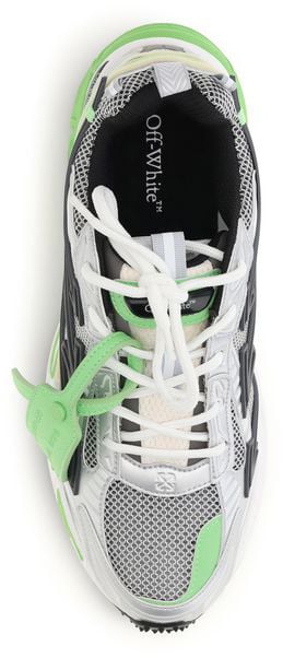 Off-White Bicolor Polyethylene Athletic Sneakers