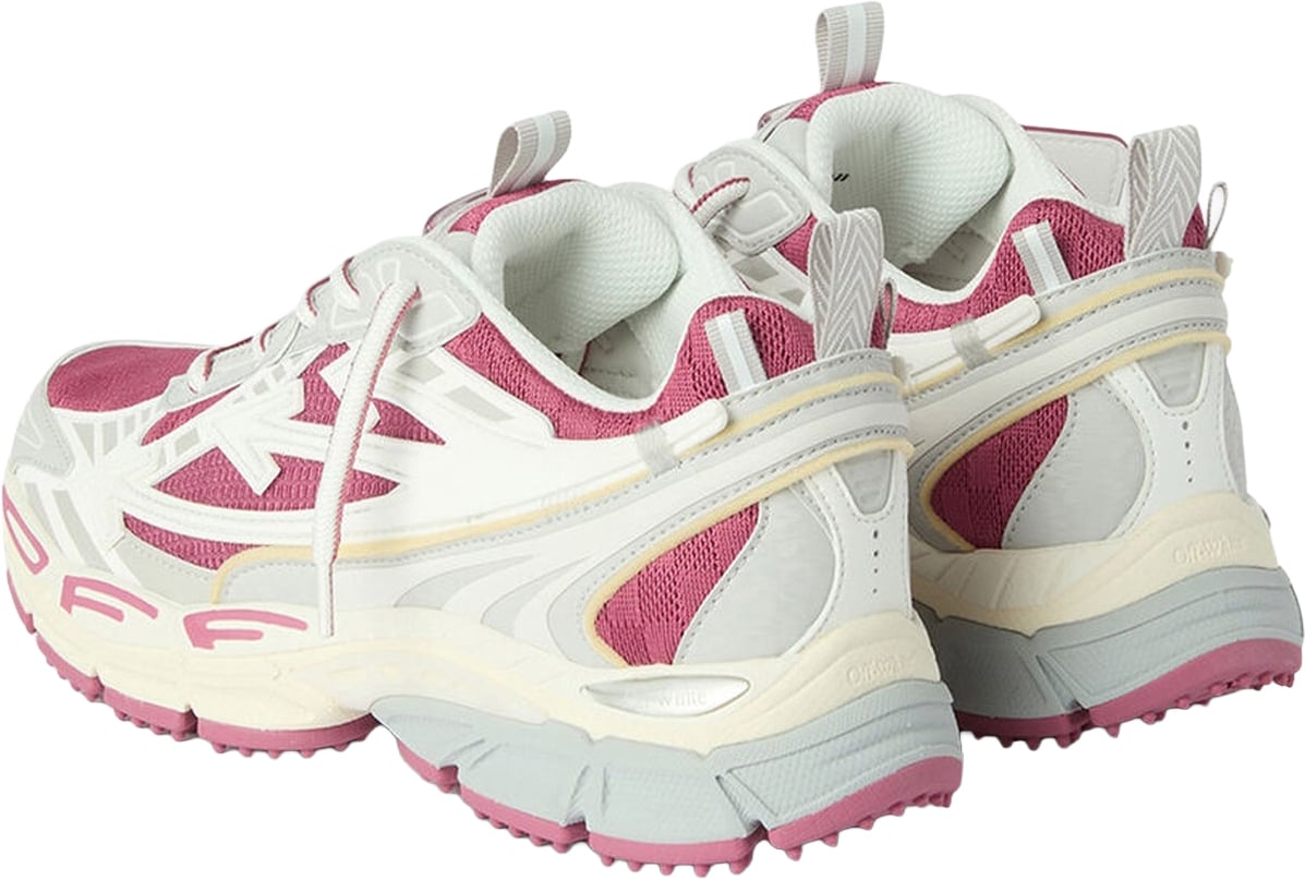 Dames Be Right Back sneaker magenta met wit
