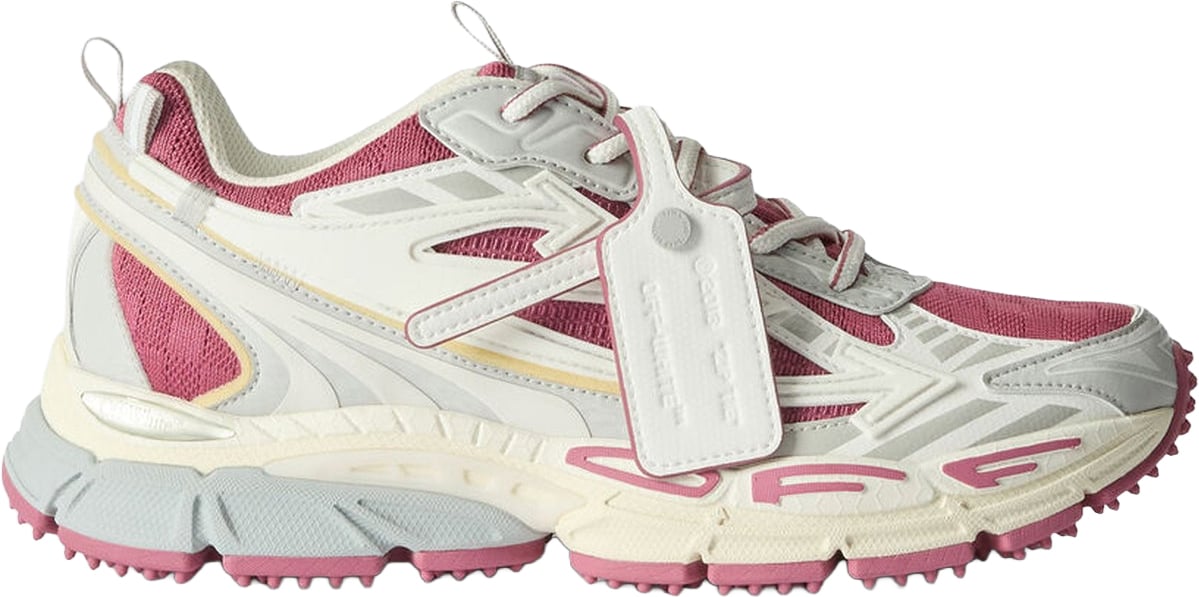 Dames Be Right Back sneaker magenta met wit