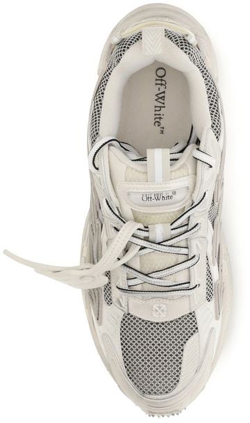 Off-White Beige Polyethylene Athletic Sneakers