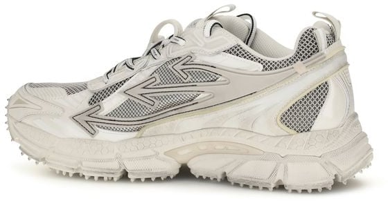 Off-White Beige Polyethylene Athletic Sneakers