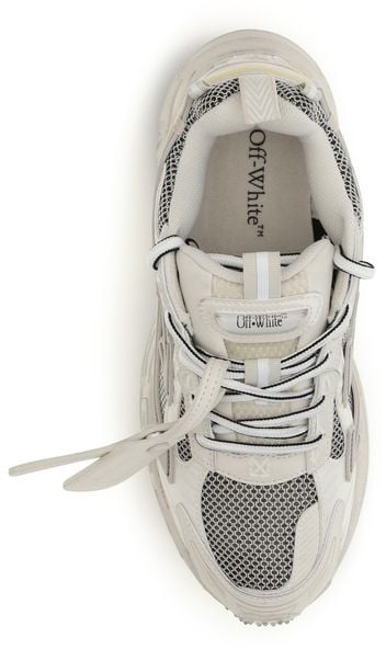 Off-White Beige Acetate Athletic Sneakers
