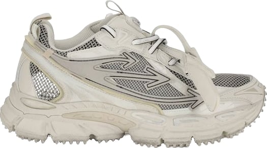 Off-White Beige Acetate Athletic Sneakers
