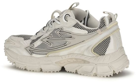 Off-White Beige Acetate Athletic Sneakers