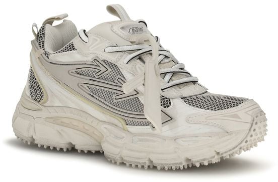 Off-White Beige Acetate Athletic Sneakers