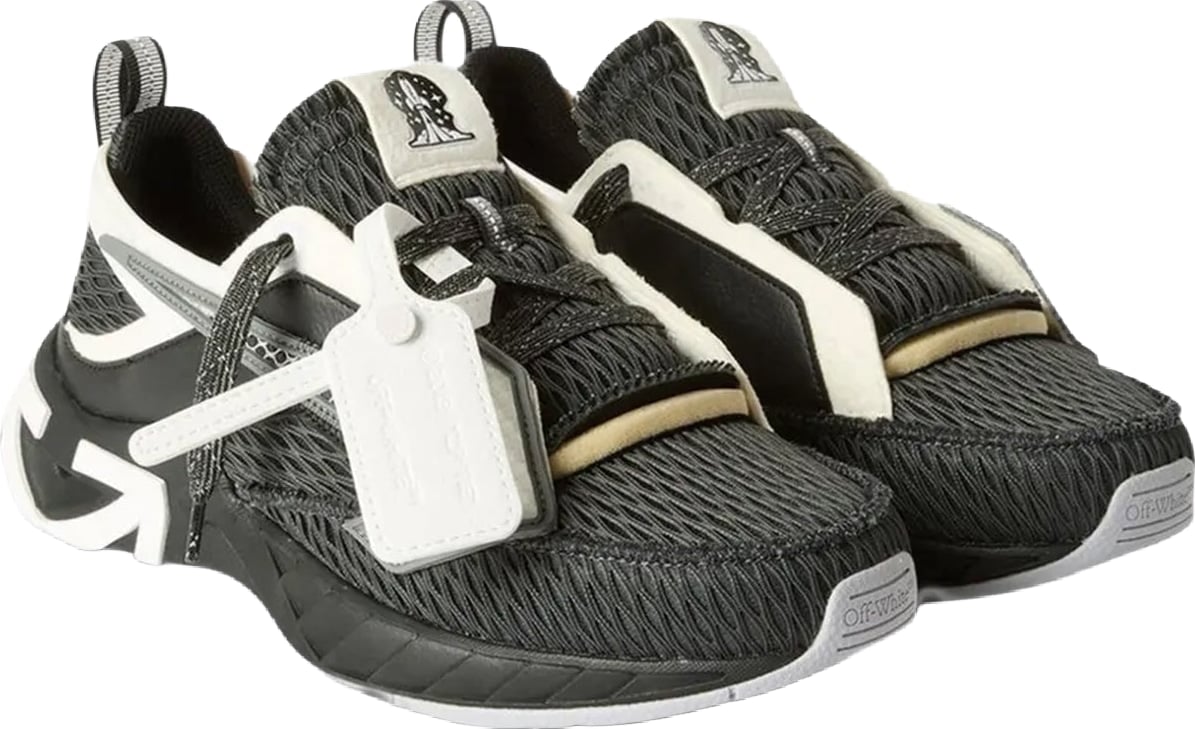 Heren Space Memo sneaker in zwart en wit