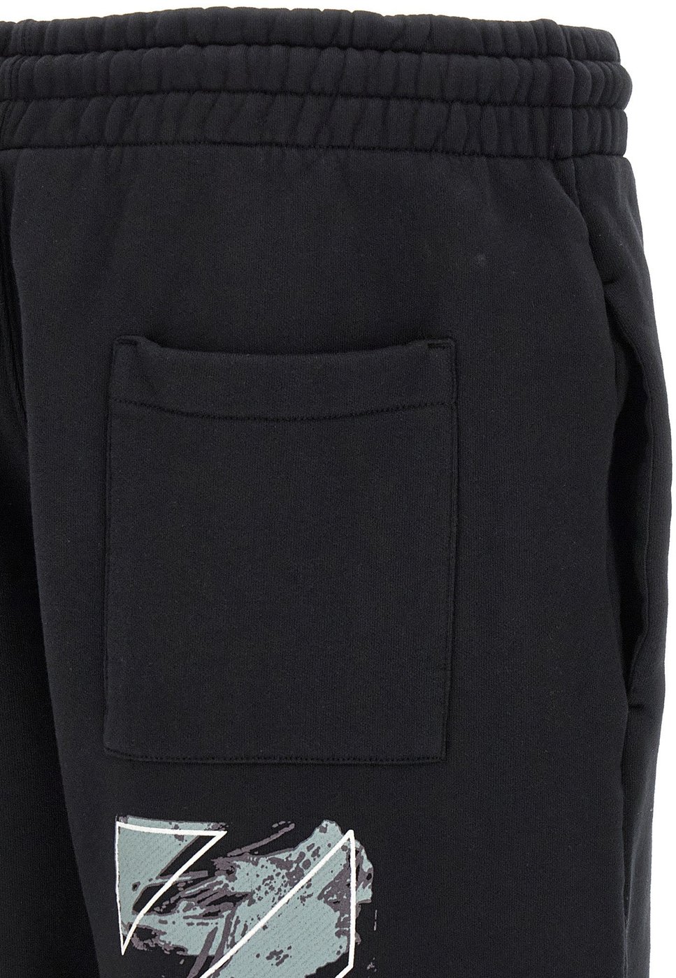 Off-White Black Cotton Bermuda Shorts