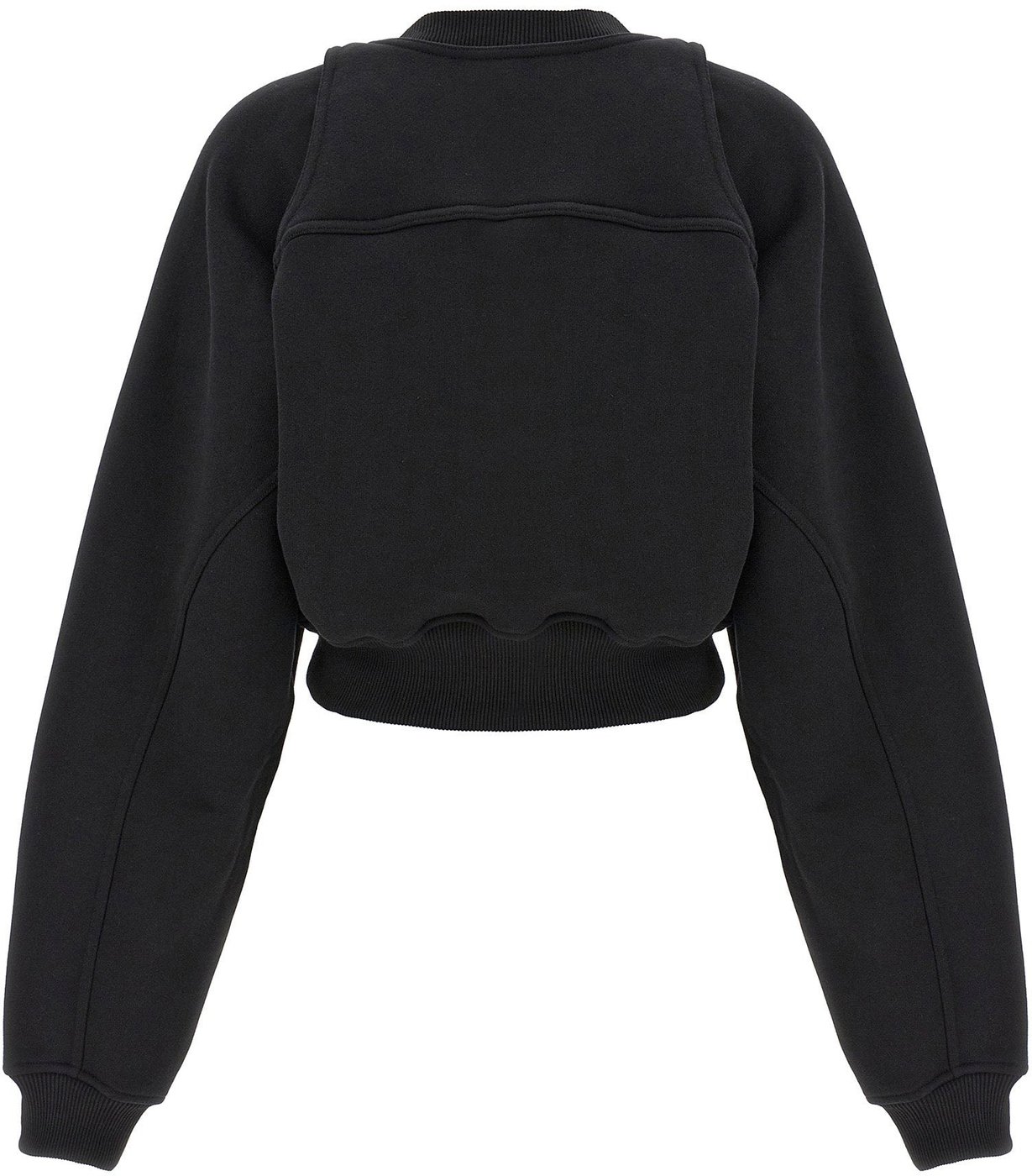 Off White Cropped Sweatshirt