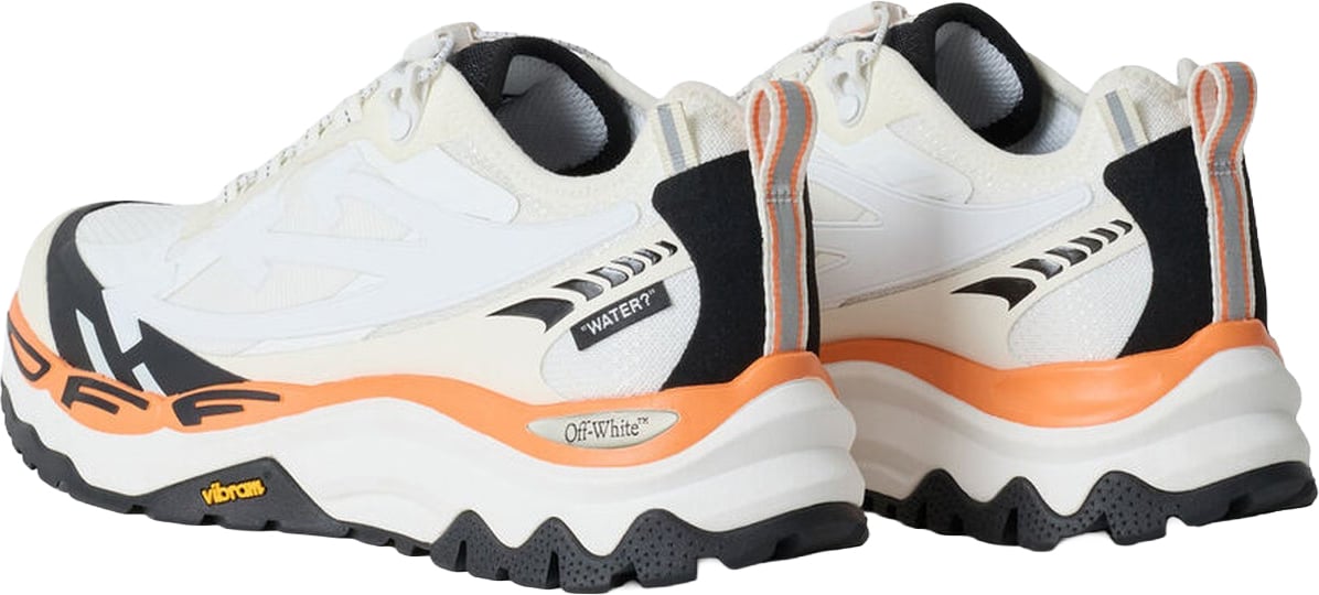 Heren Lage trail sneaker in grijs en wit