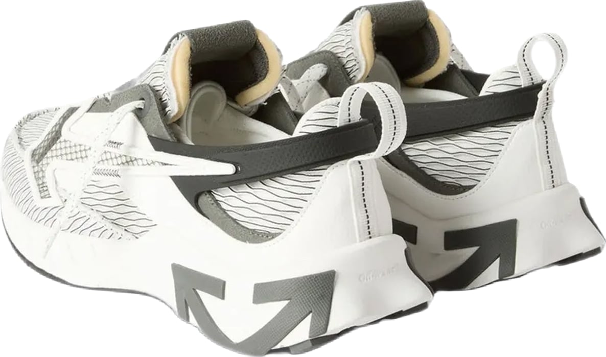 Heren Space Memo sneaker in wit en zwart