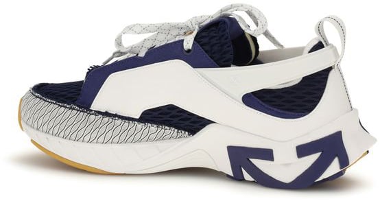 Off-White Multicolor Fabric Athletic Sneakers