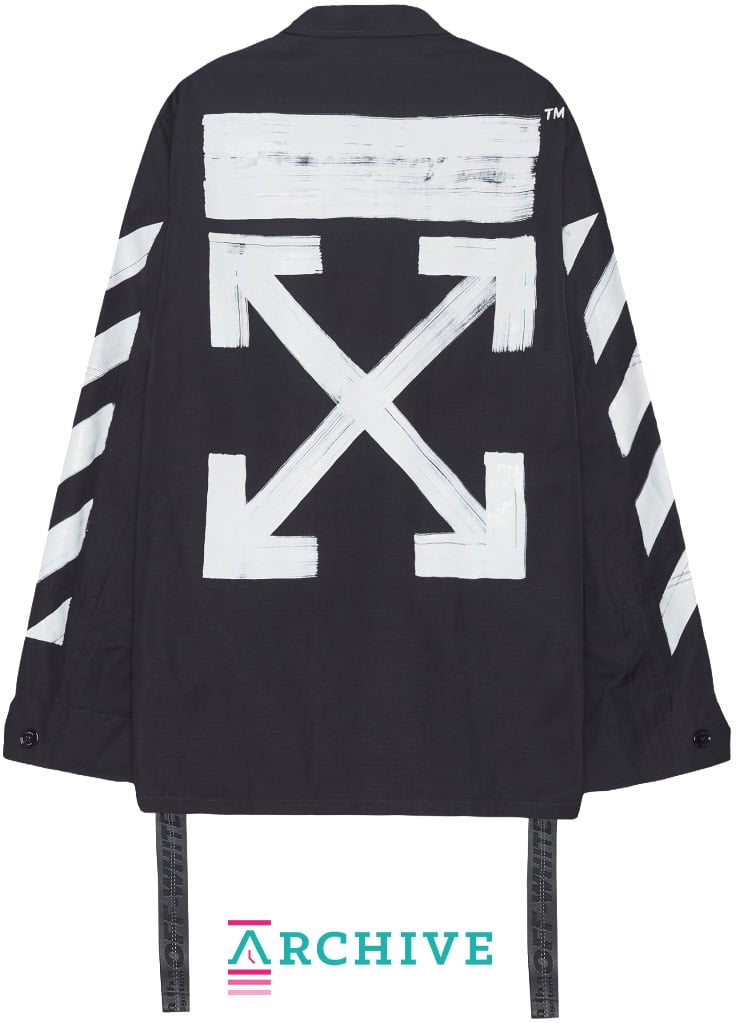 Off-White Diagonals Brushed Field Jacket ‘Black/White’ - Size M (ARCHIVE)
