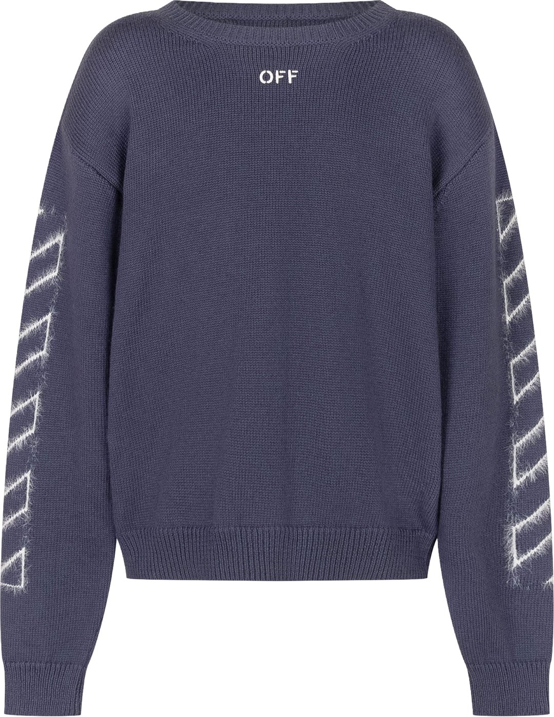 Maglione Girocollo con Motivo sulle Maniche