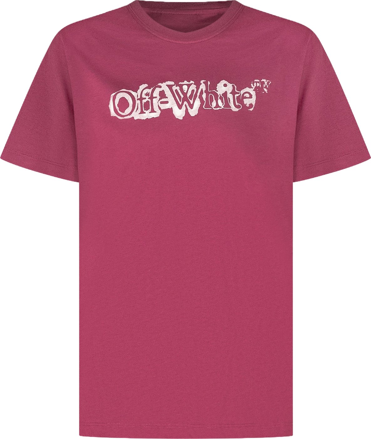 T-shirt con Logo Effetto Distorto
