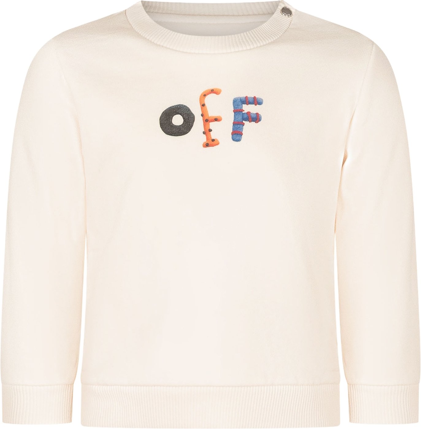 Felpa Girocollo con Logo Grafico