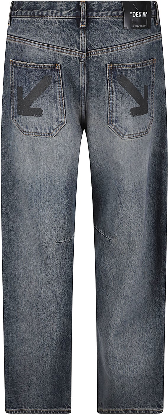 Half Arrow Relaxed Tapered Jeans Blue