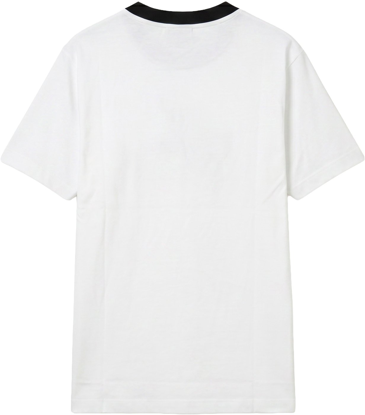 White T-shirt with stylized black logo