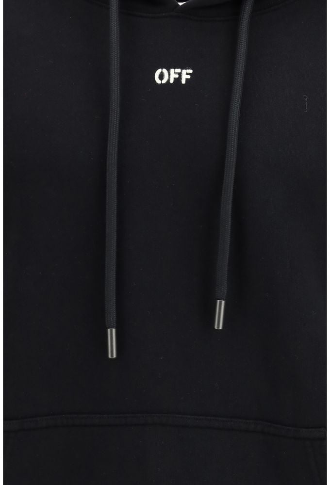 Off-White Black Cotton Sweatshirt