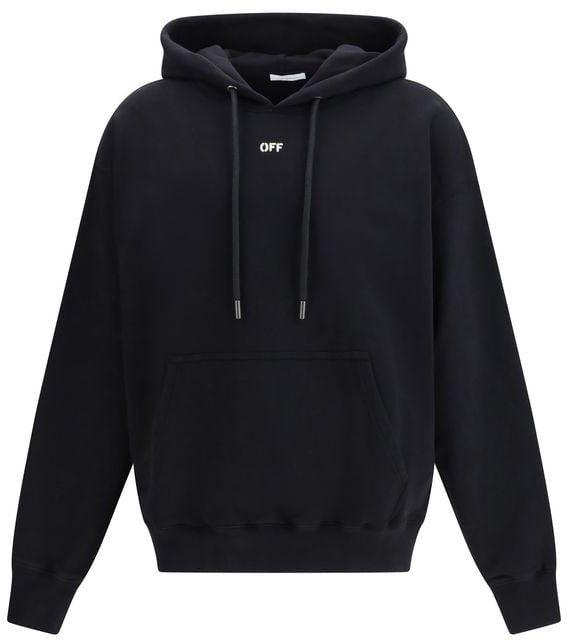 Off-White Black Cotton Sweatshirt