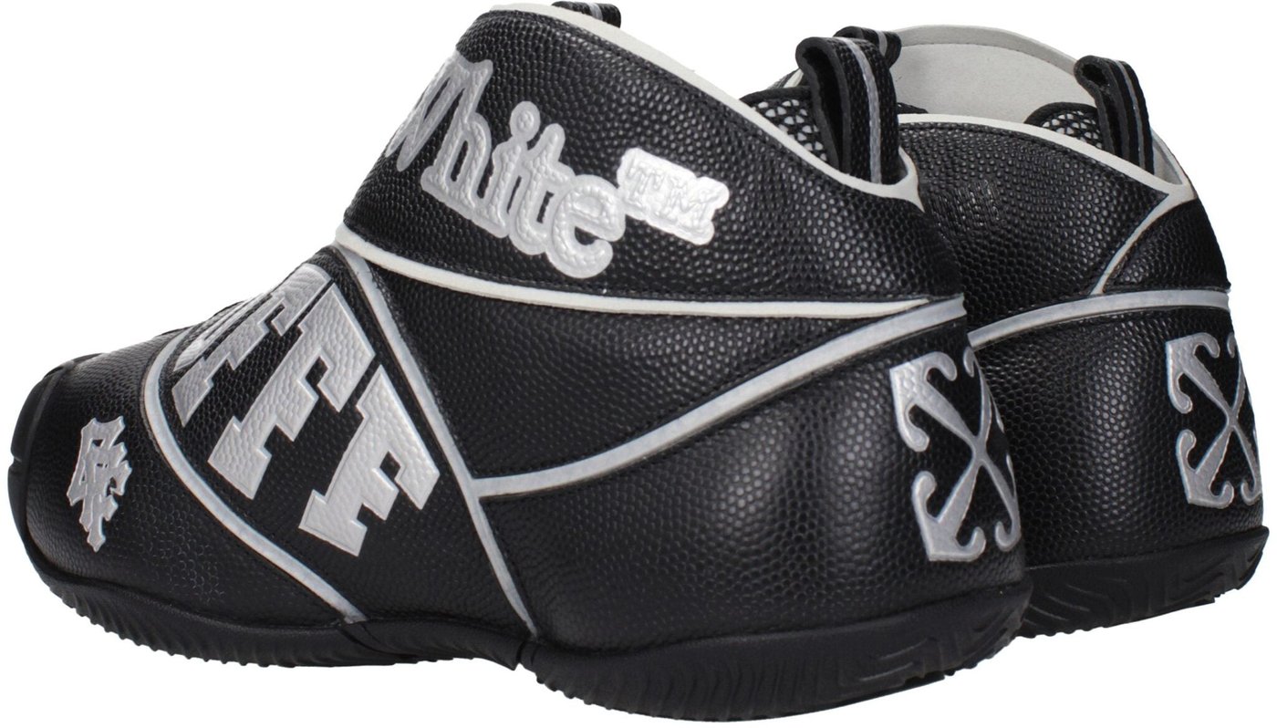 Off-White Black Leather High Top Sneakers