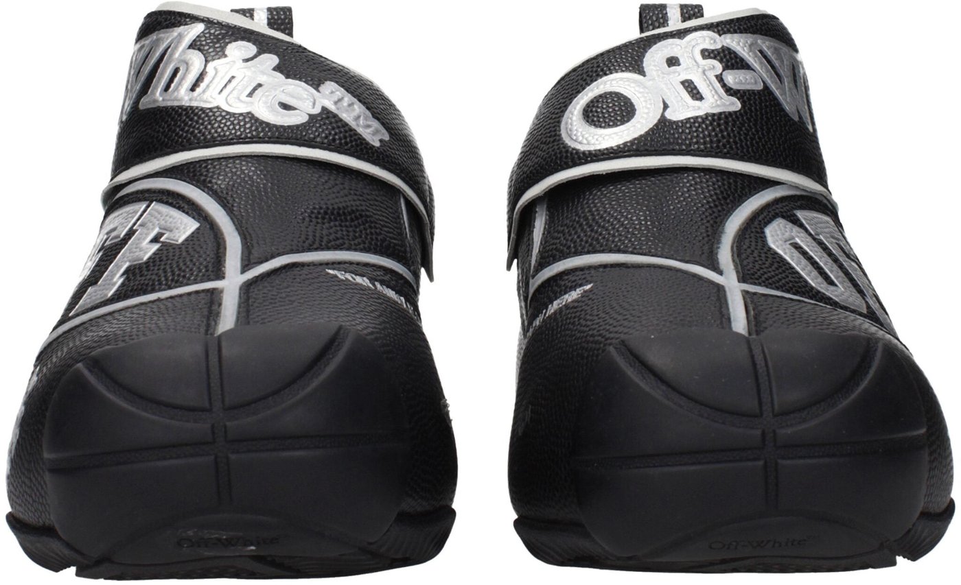 Off-White Black Leather High Top Sneakers