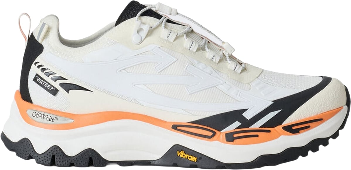 Heren Lage trail sneaker in grijs en wit